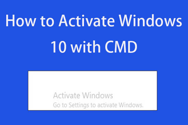 cmd command to get rid of activate windows 10