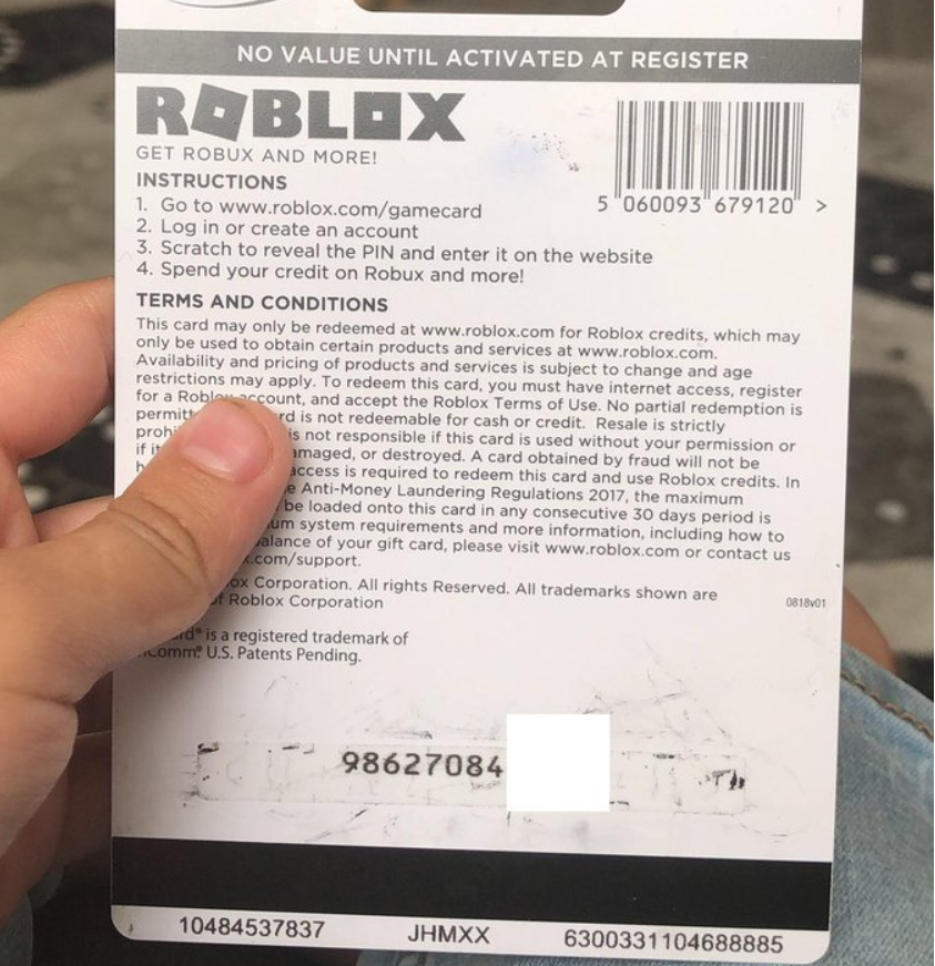 Roblox Redeem Card Codes Roblox Gift Card Codes 2021 Collect Free 8D1